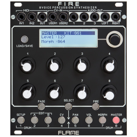 Flame Fire Drum Synth Module